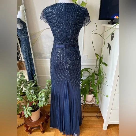 ANTHROPOLOGIE | ADRIANNA PAPPEL BEADED SEQUIN GOWN 💎 - Picture 3 of 11